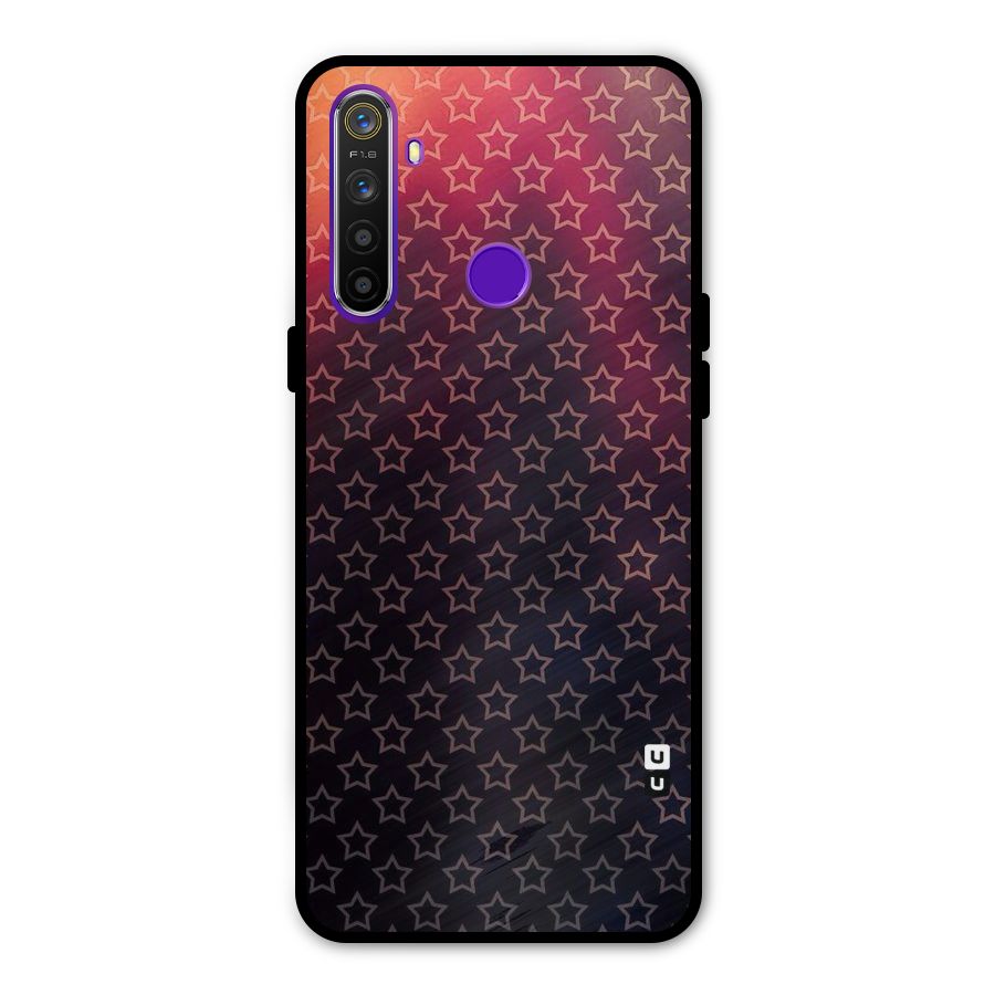 Ombre Stars Metal Back Case for Realme 5i