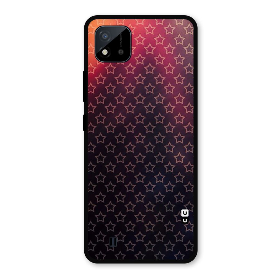 Ombre Stars Metal Back Case for Realme C11 2021