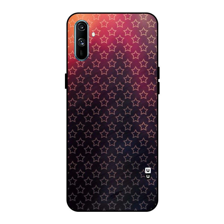 Ombre Stars Metal Back Case for Realme C3