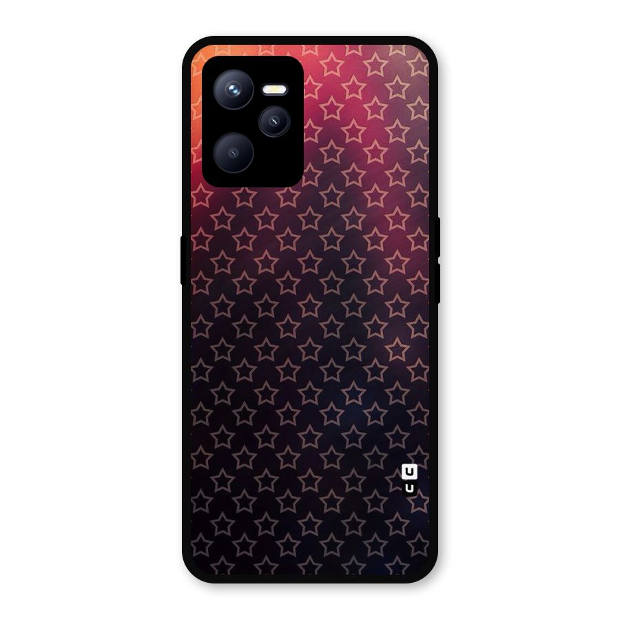 Ombre Stars Metal Back Case for Realme C35