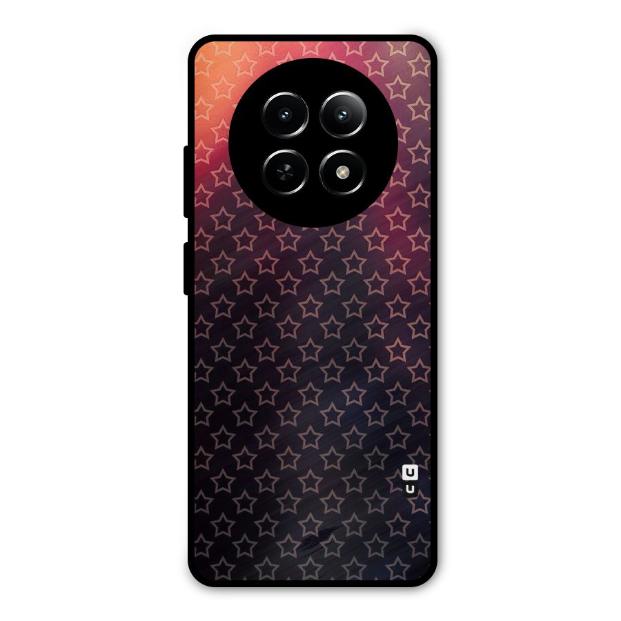 Ombre Stars Metal Back Case for Realme Narzo 70x 5G