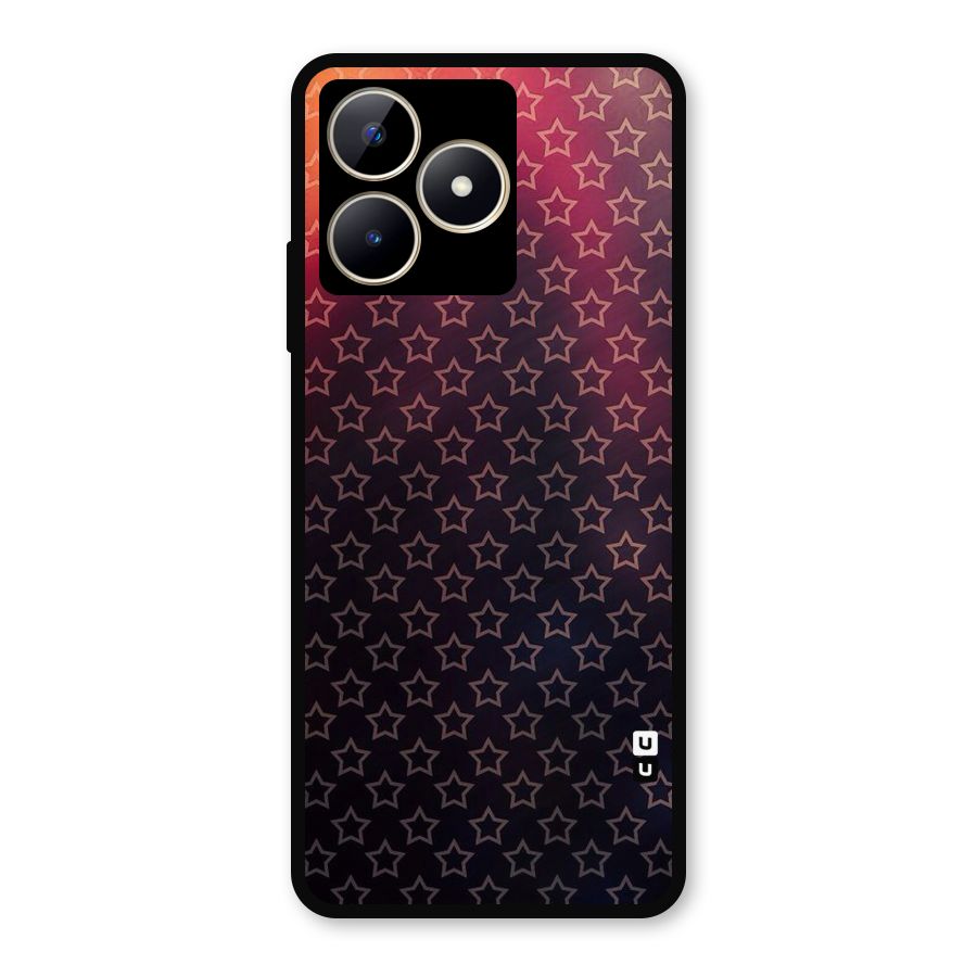 Ombre Stars Metal Back Case for Realme Narzo N53