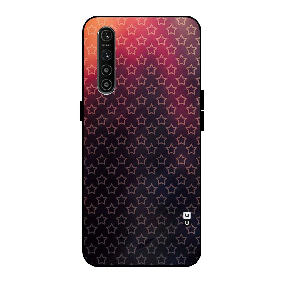 Ombre Stars Metal Back Case for Realme XT