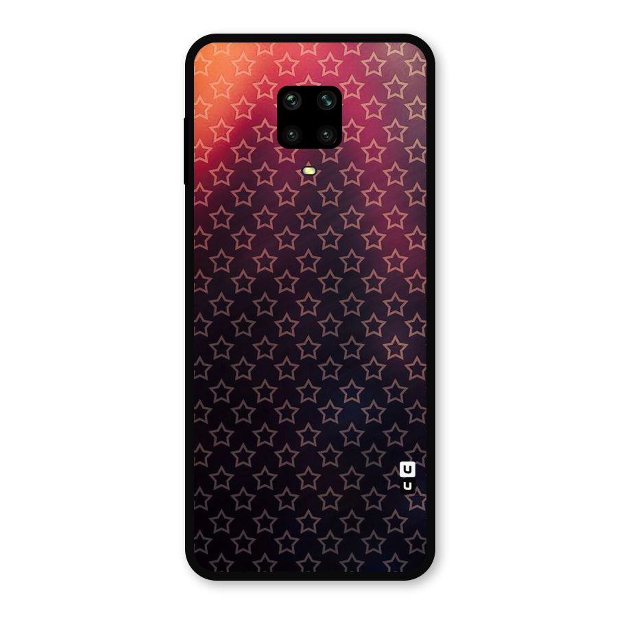 Ombre Stars Metal Back Case for Redmi Note 9 Pro