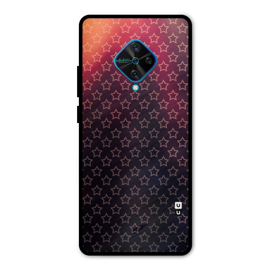 Ombre Stars Metal Back Case for Vivo S1 Pro