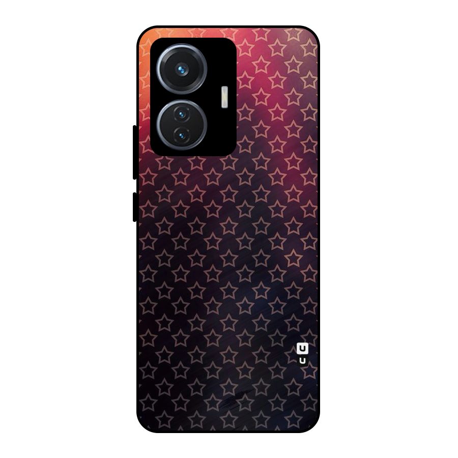 Ombre Stars Metal Back Case for Vivo T1 44W
