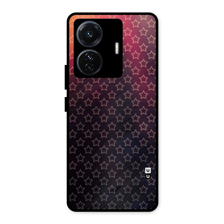 Ombre Stars Metal Back Case for Vivo T1 Pro