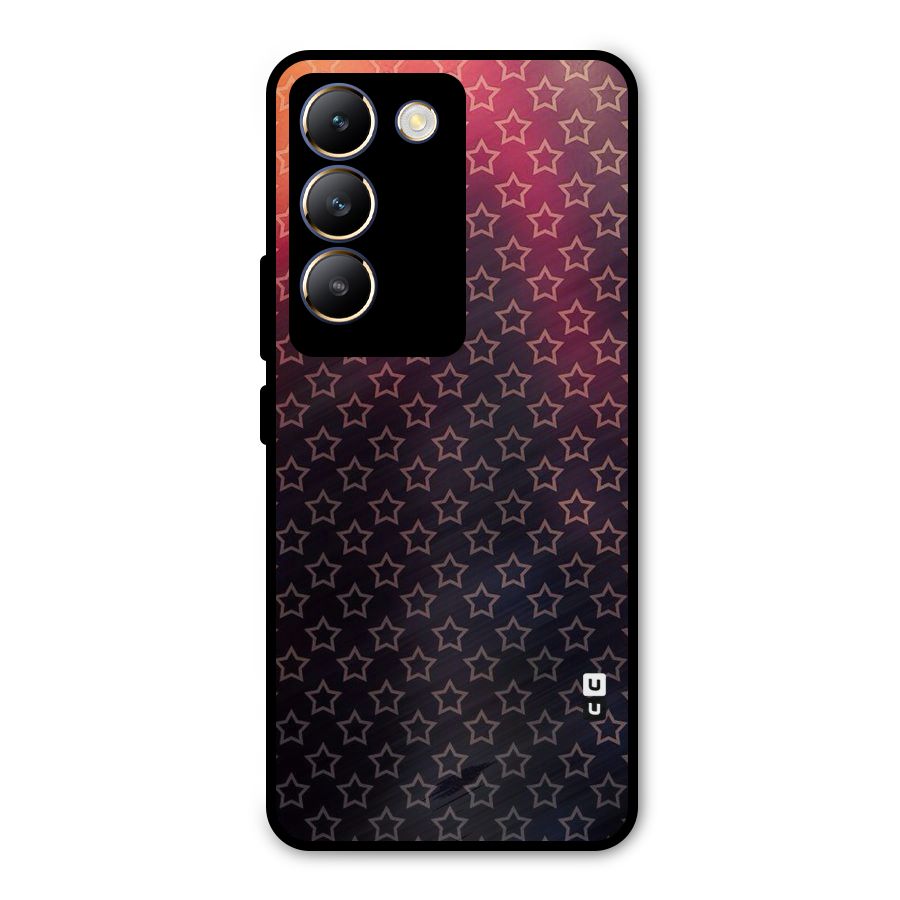 Ombre Stars Metal Back Case for Vivo T3 5G