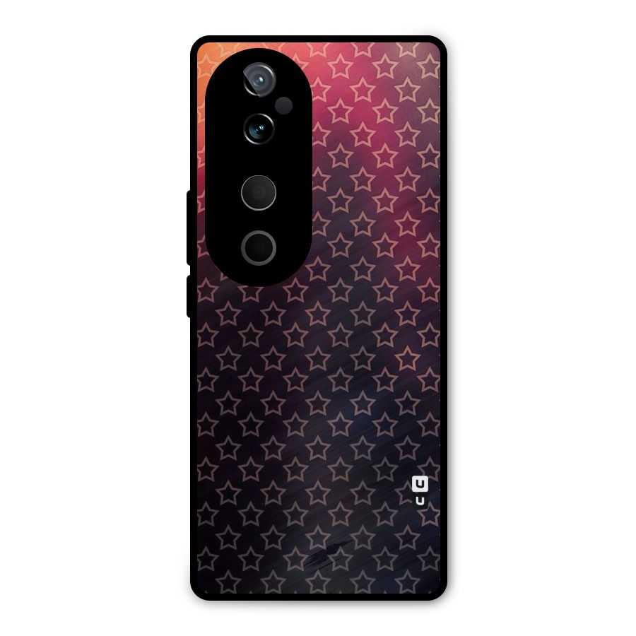 Ombre Stars Metal Back Case for Vivo T3 Ultra