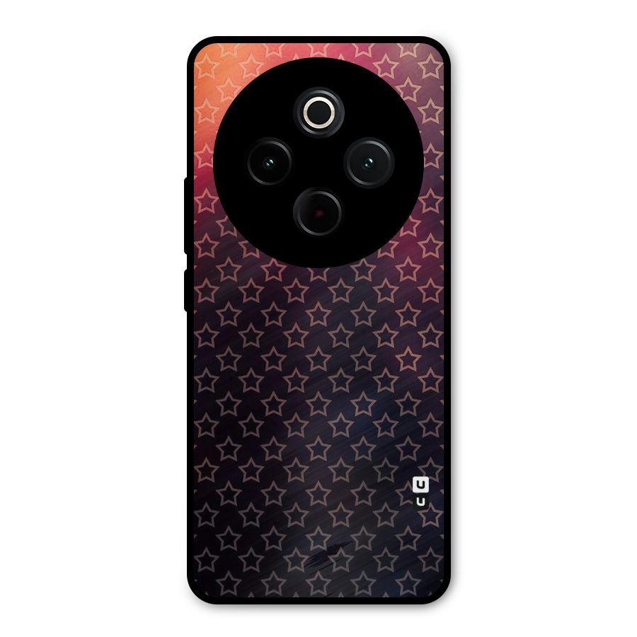 Ombre Stars Metal Back Case for Vivo T4