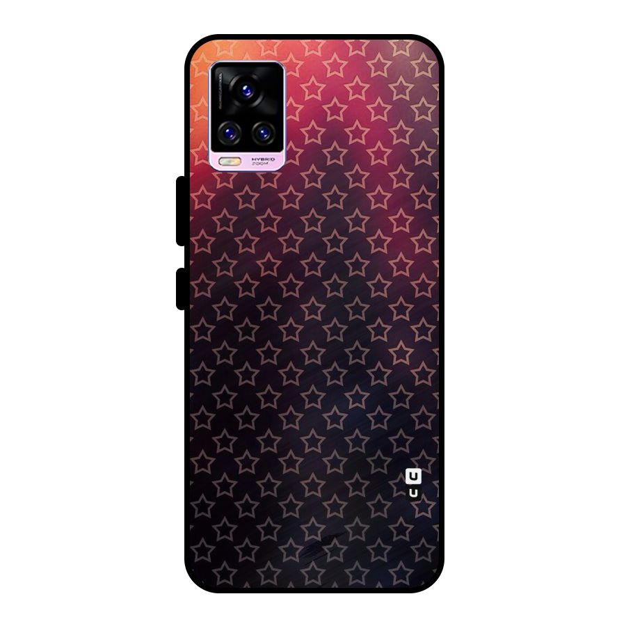 Ombre Stars Metal Back Case for Vivo V20 Pro