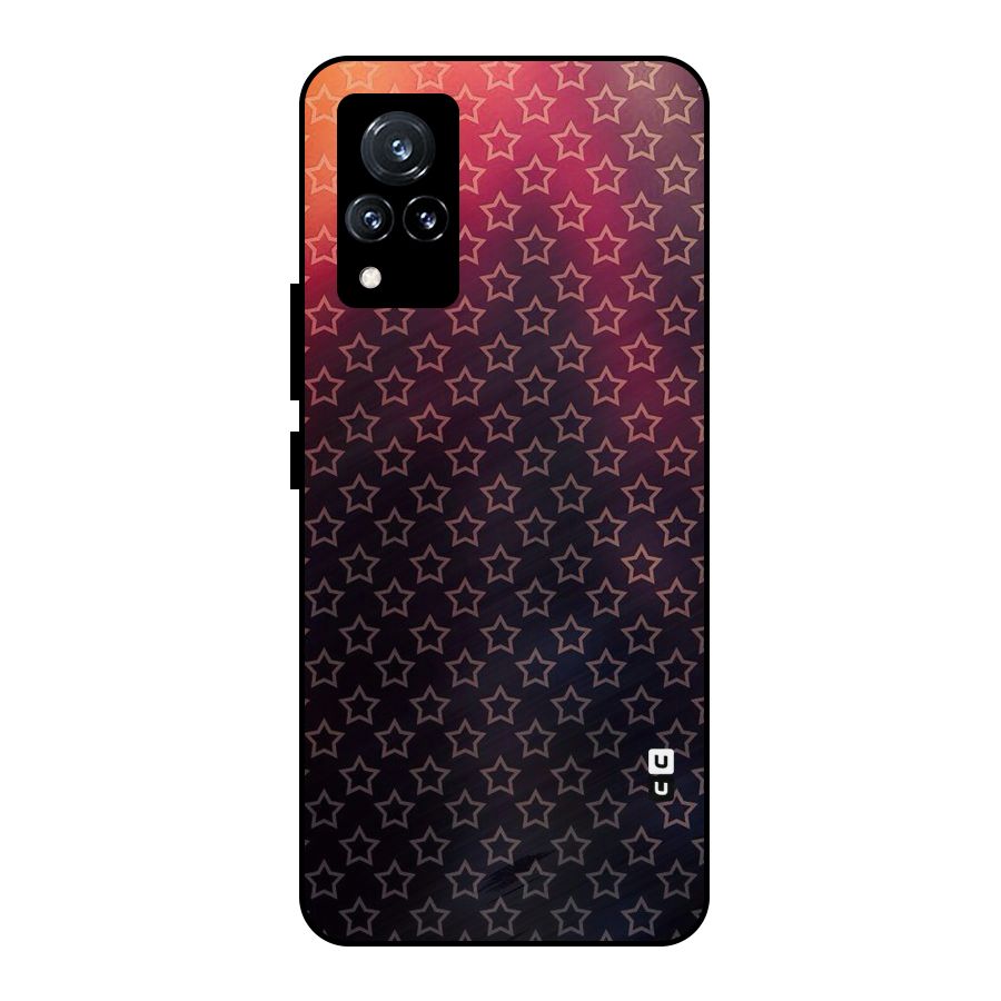 Ombre Stars Metal Back Case for Vivo V21 5G