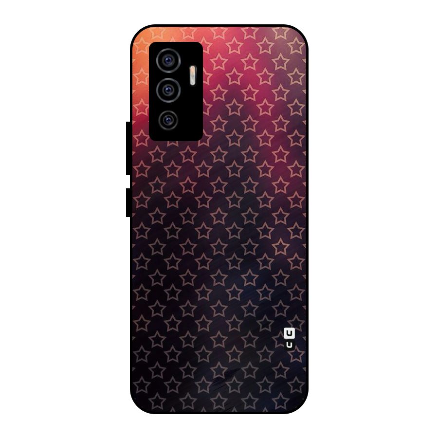 Ombre Stars Metal Back Case for Vivo V23e