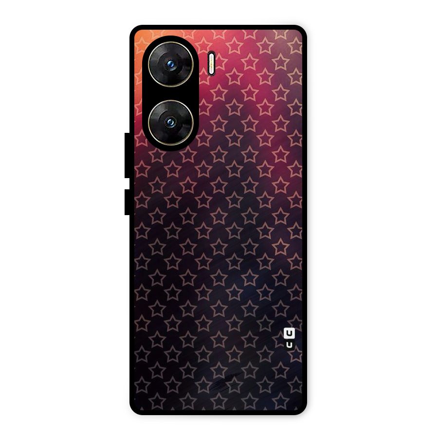 Ombre Stars Metal Back Case for Vivo V29e