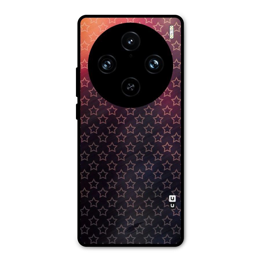 Ombre Stars Metal Back Case for Vivo X100 Pro
