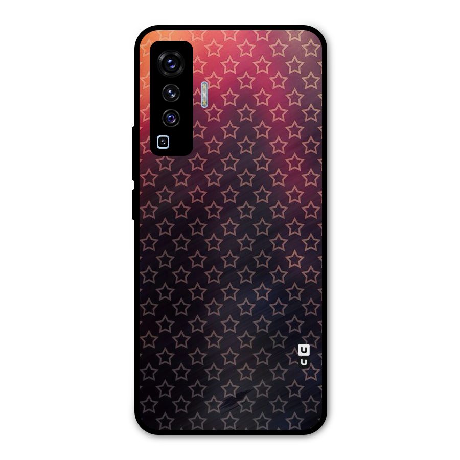 Ombre Stars Metal Back Case for Vivo X50