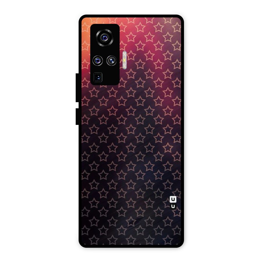 Ombre Stars Metal Back Case for Vivo X50 Pro