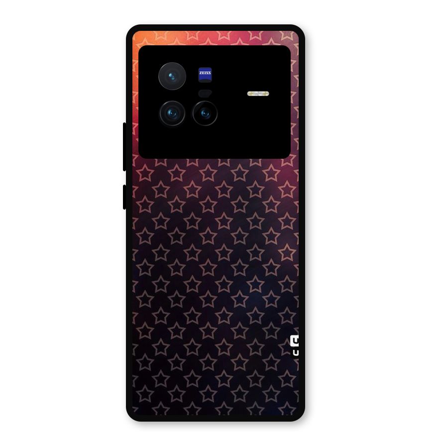 Ombre Stars Metal Back Case for Vivo X80
