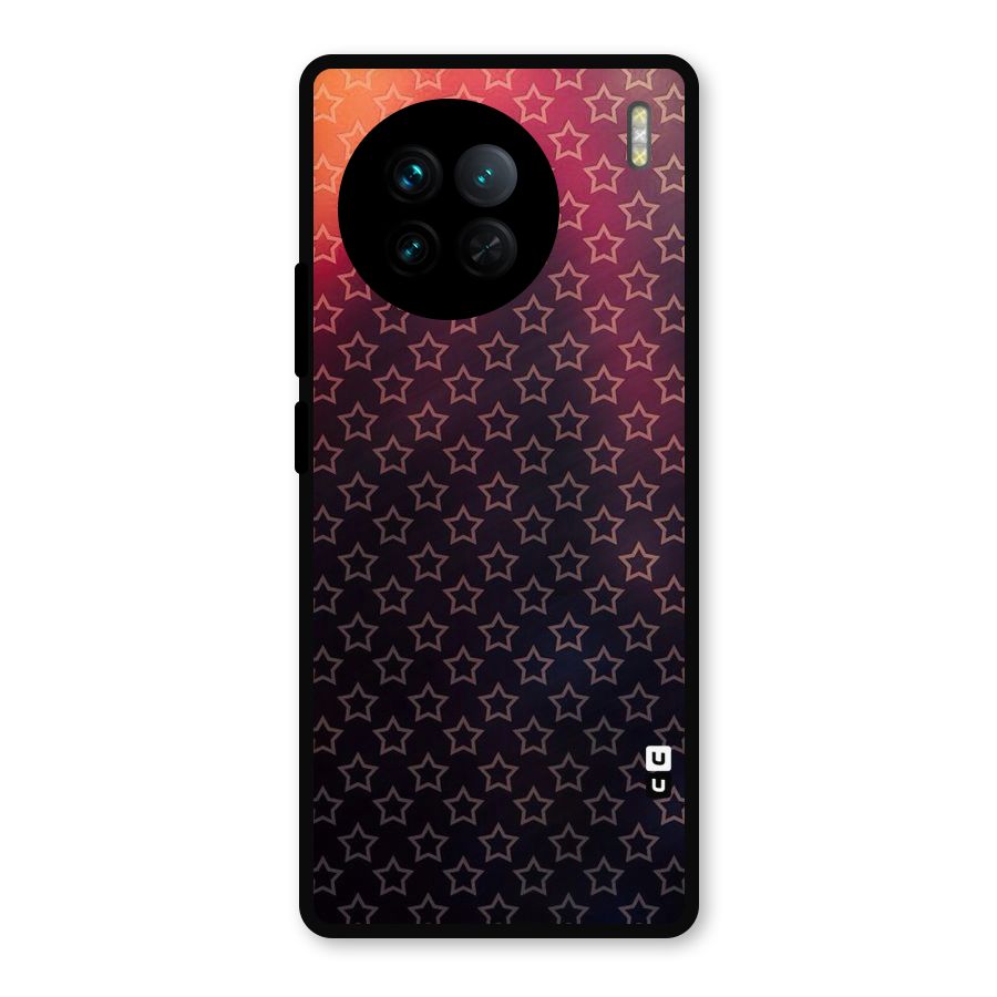 Ombre Stars Metal Back Case for Vivo X90