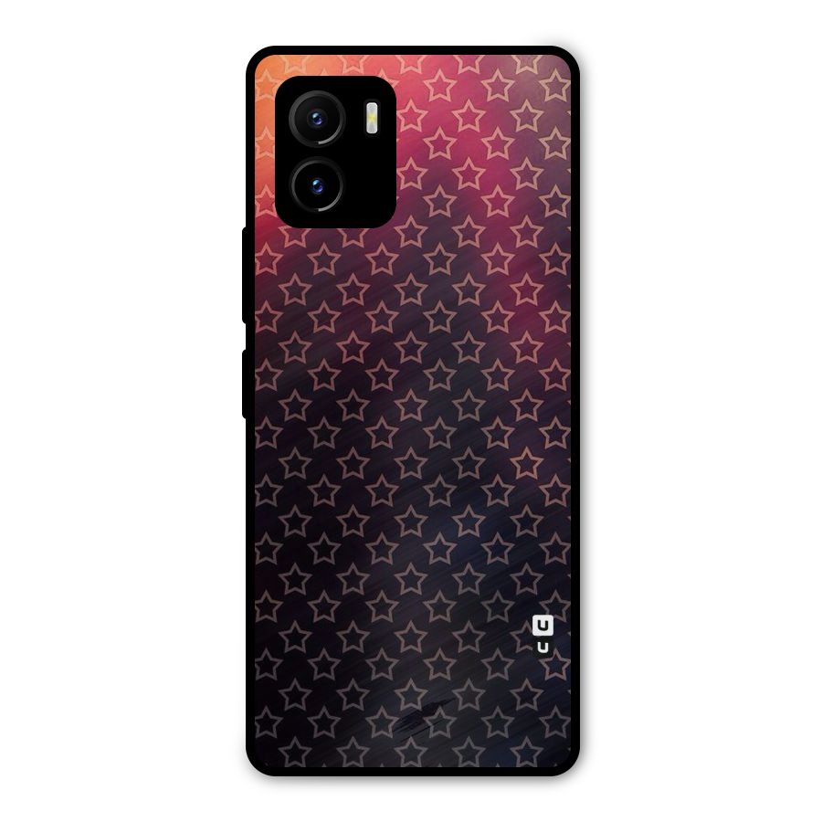 Ombre Stars Metal Back Case for Vivo Y15s