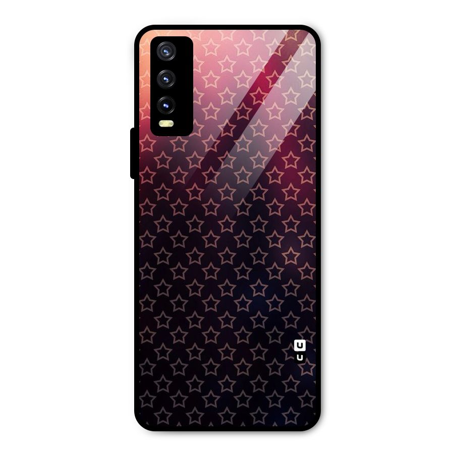 Ombre Stars Metal Back Case for Vivo Y20