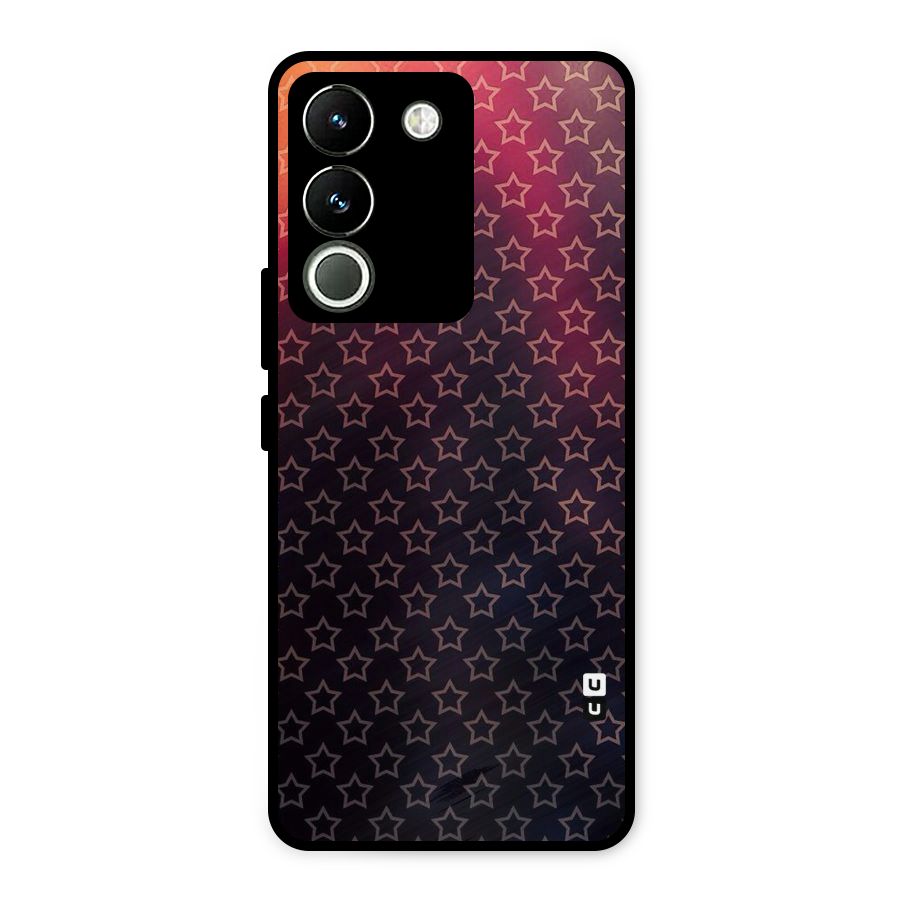 Ombre Stars Metal Back Case for Vivo Y200