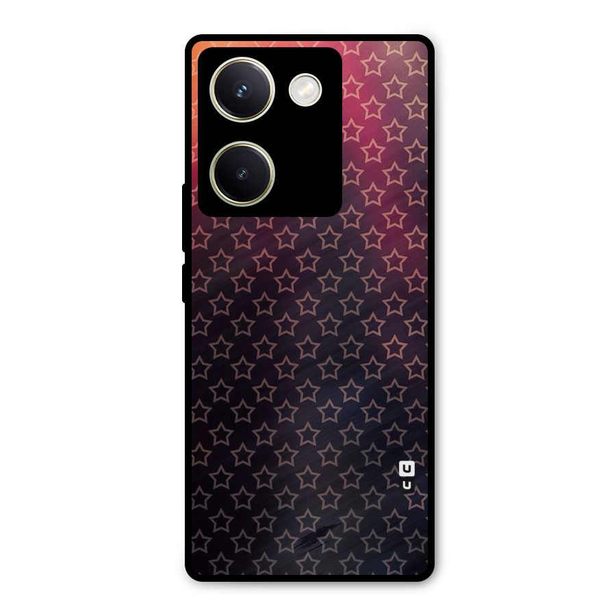Ombre Stars Metal Back Case for Vivo Y200 Pro