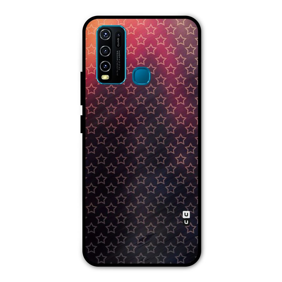 Ombre Stars Metal Back Case for Vivo Y30