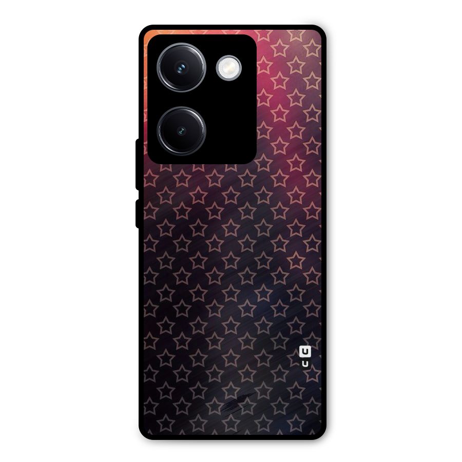 Ombre Stars Metal Back Case for Vivo Y300 Plus