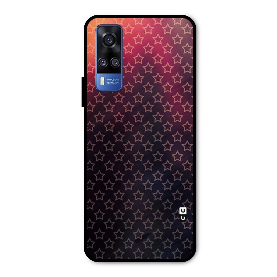 Ombre Stars Metal Back Case for Vivo Y31