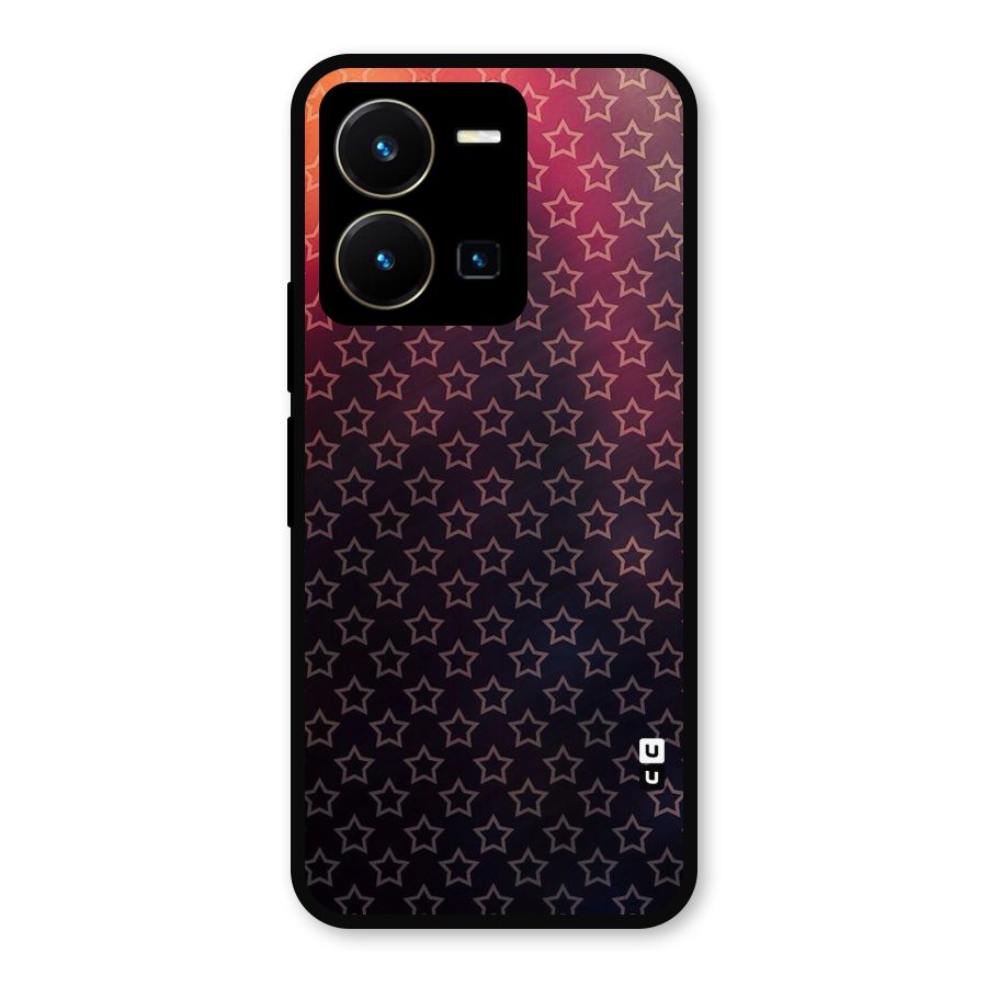 Ombre Stars Metal Back Case for Vivo Y35