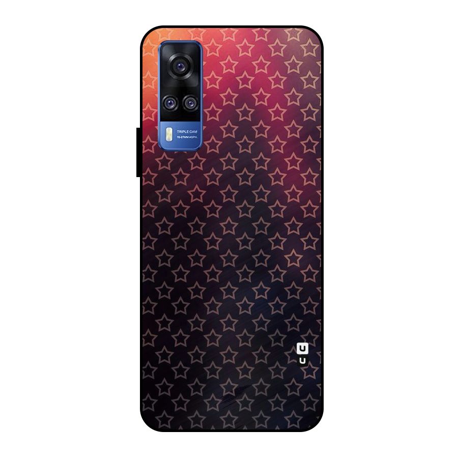 Ombre Stars Metal Back Case for Vivo Y51