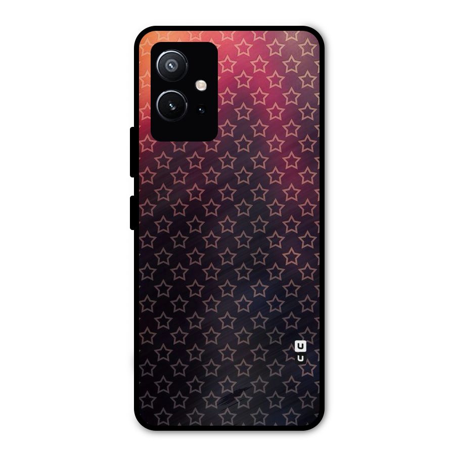 Ombre Stars Metal Back Case for Vivo Y75 5G