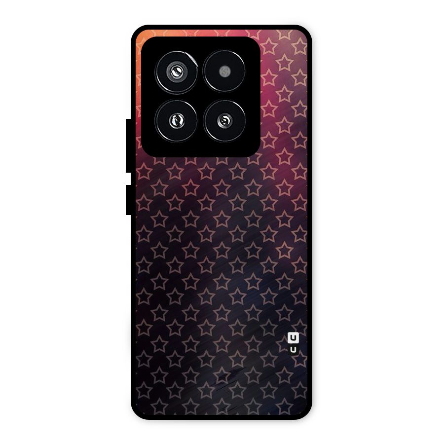 Ombre Stars Metal Back Case for Xiaomi 14 Pro