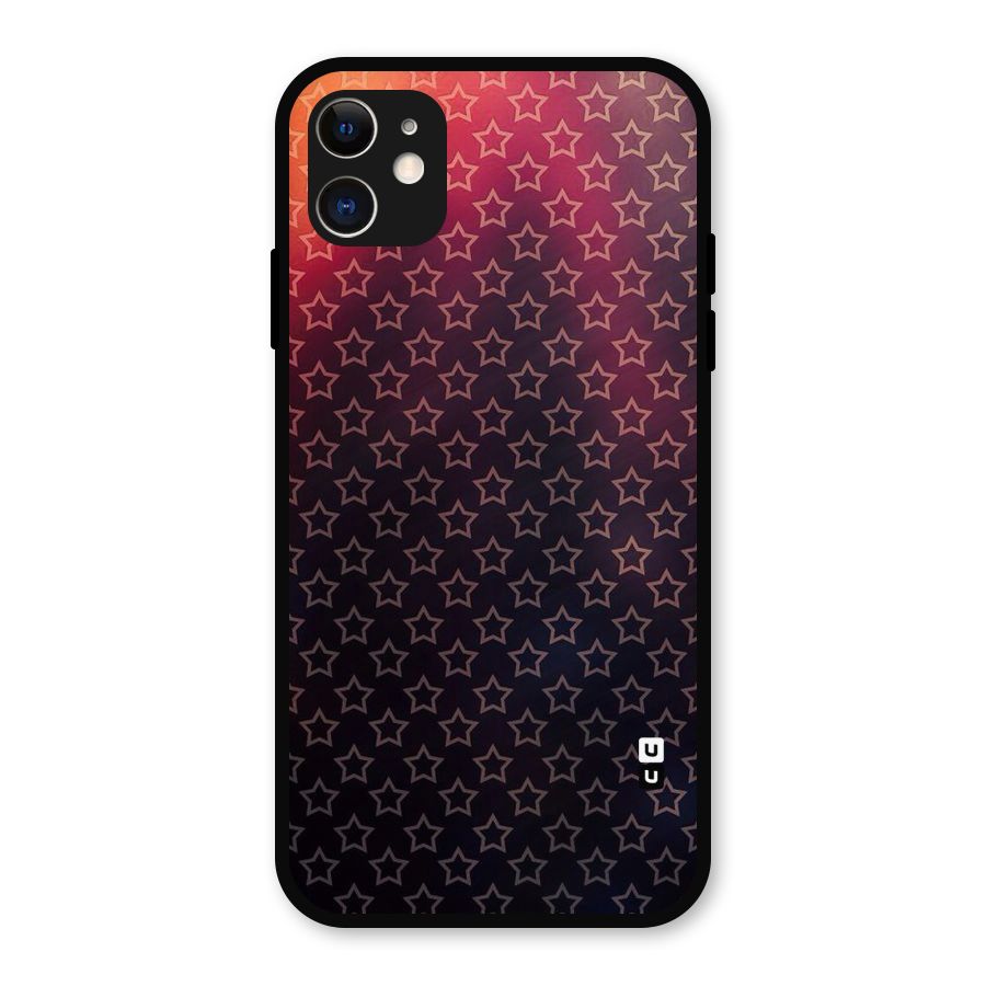 Ombre Stars Metal Back Case for iPhone 11