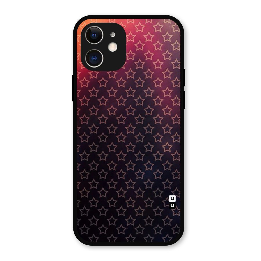 Ombre Stars Metal Back Case for iPhone 12