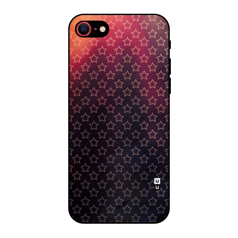 Ombre Stars Metal Back Case for iPhone SE 2020