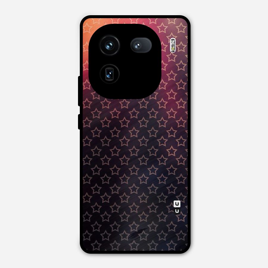 Ombre Stars Metal Back Case for iQOO 12