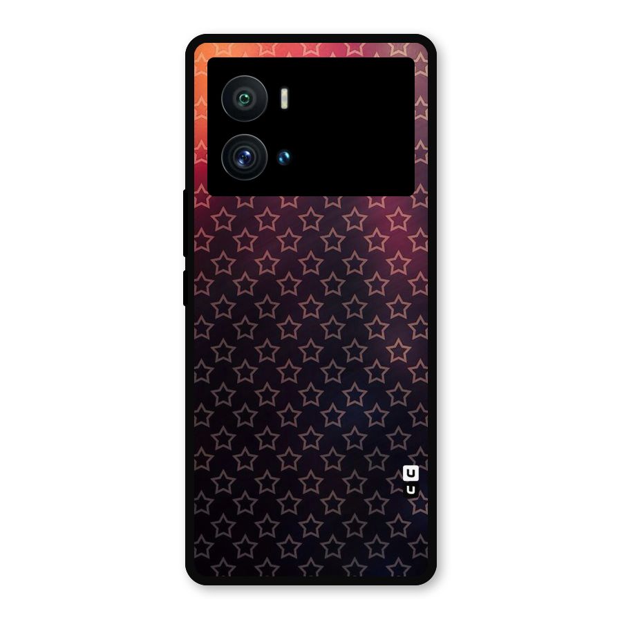 Ombre Stars Metal Back Case for iQOO 9 Pro