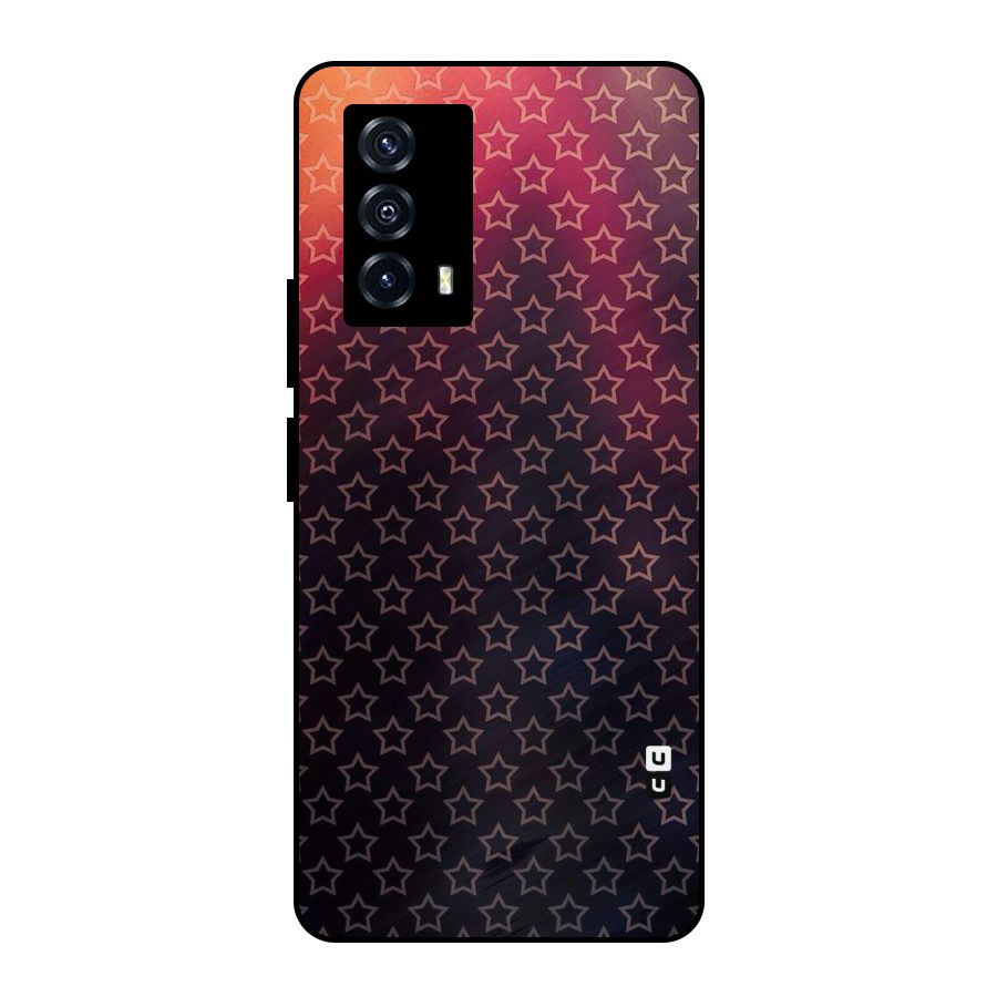 Ombre Stars Metal Back Case for iQOO Z5