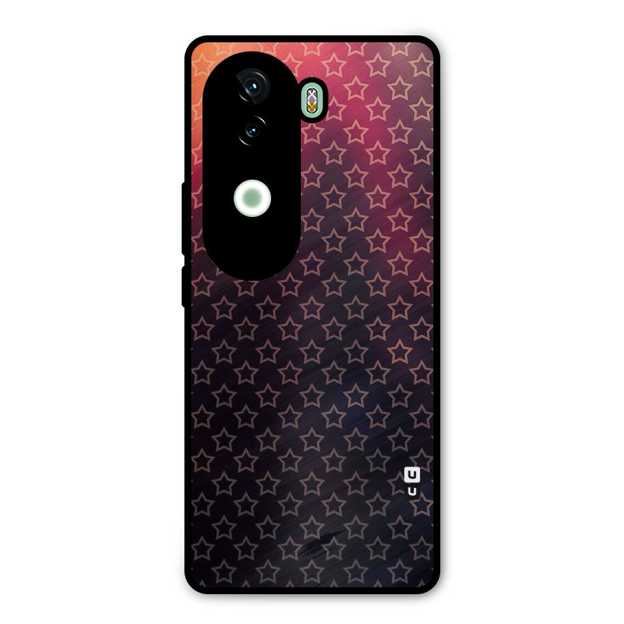 Ombre Stars Metal Back Case for iQOO Z9s