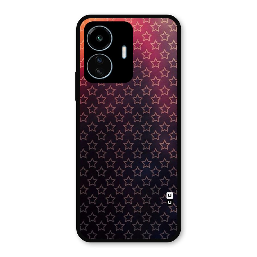 Ombre Stars Metal Back Case for vivo iQOO Z6 Lite 5G