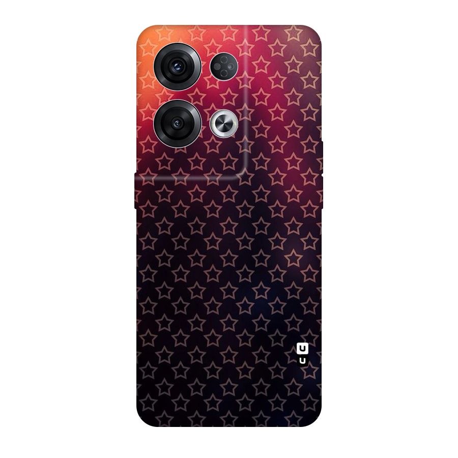 Ombre Stars Original Polycarbonate Back Case for Oppo Reno8 Pro 5G