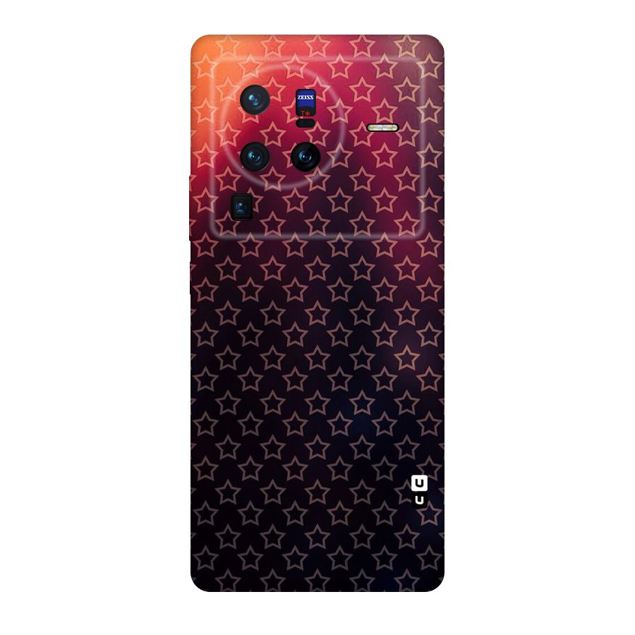 Ombre Stars Original Polycarbonate Back Case for Vivo X80