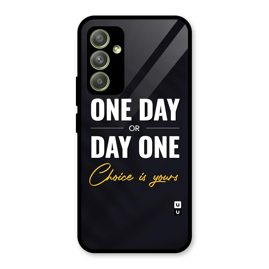 One Day or Day One Glass Back Case for Galaxy A54