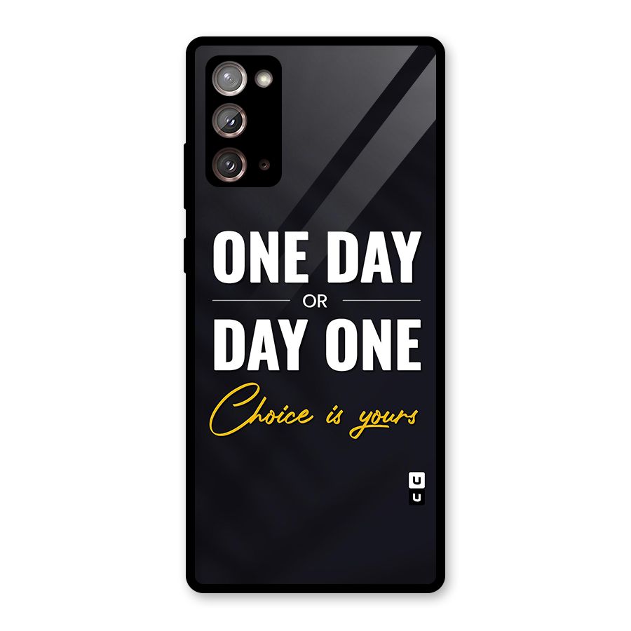 One Day or Day One Glass Back Case for Galaxy Note 20