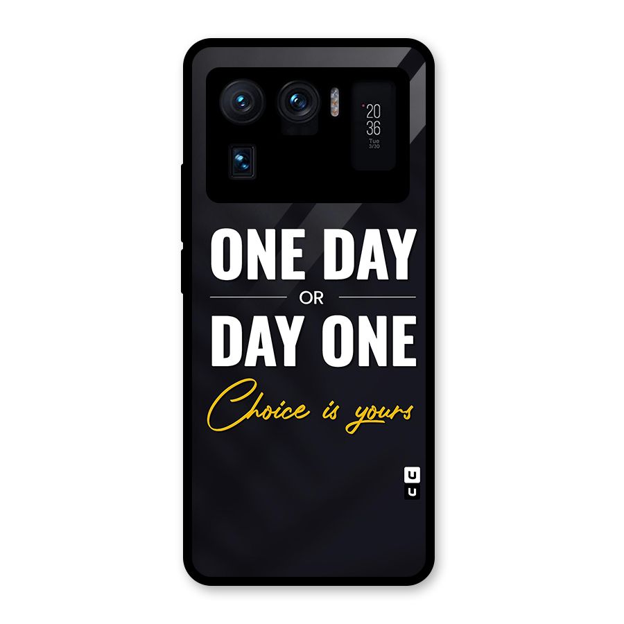 One Day or Day One Glass Back Case for Mi 11 Ultra