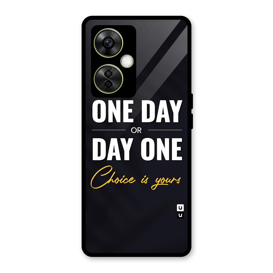 One Day or Day One Glass Back Case for OnePlus Nord CE 3 Lite