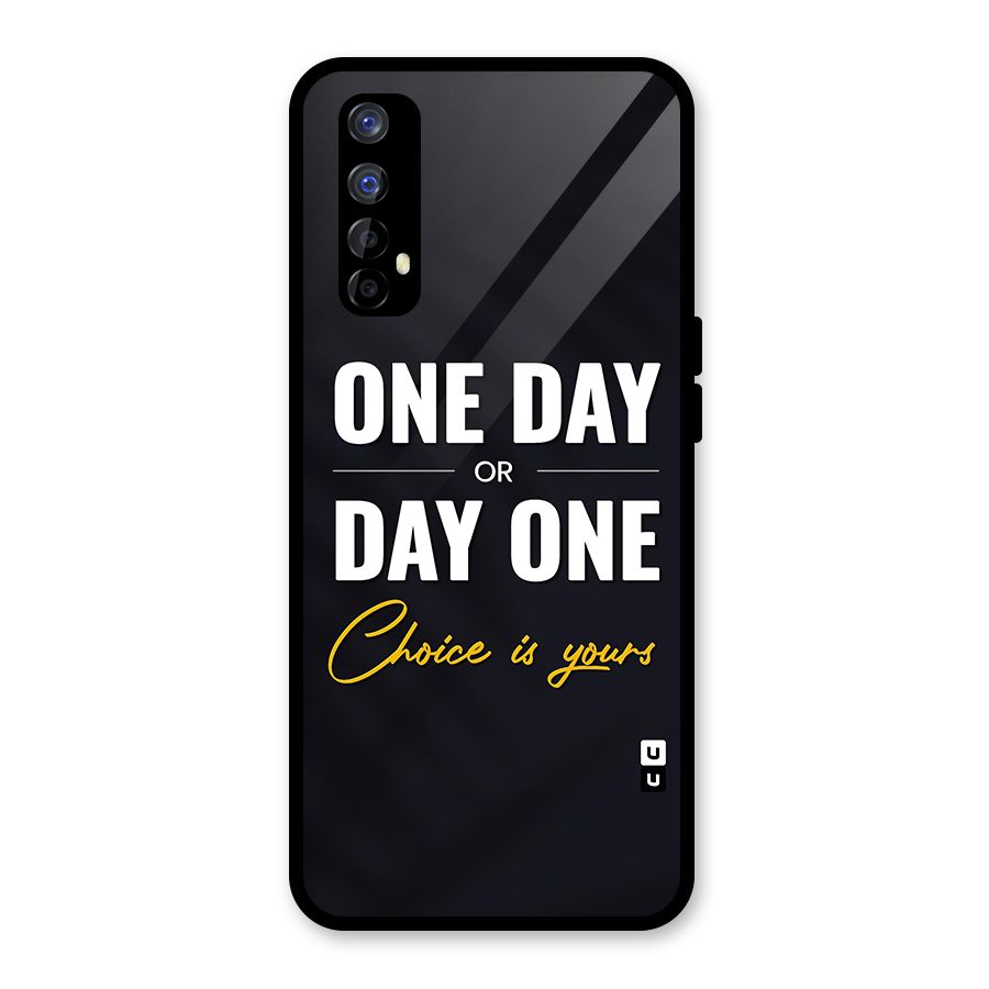One Day or Day One Glass Back Case for Realme Narzo 20 Pro