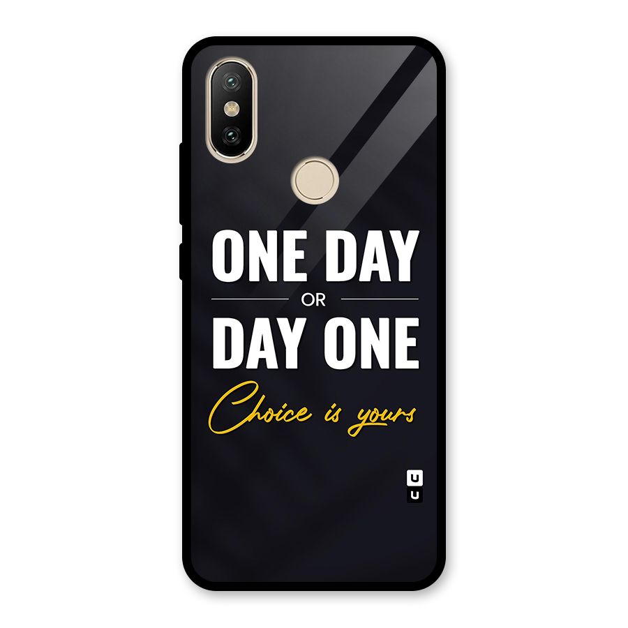 One Day or Day One Glass Back Case for Redmi A2